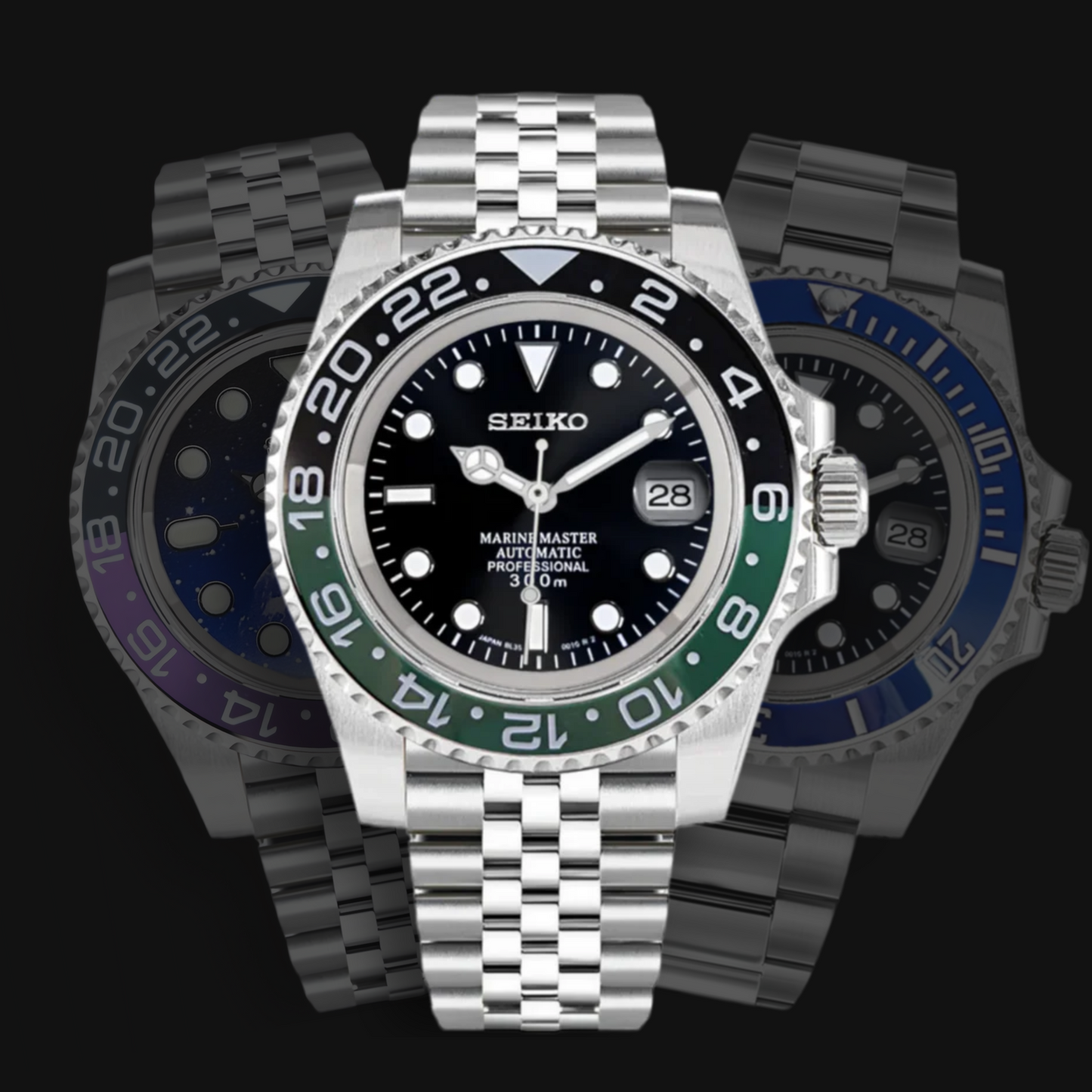 Oh My Mod Watches store banner featuring various models