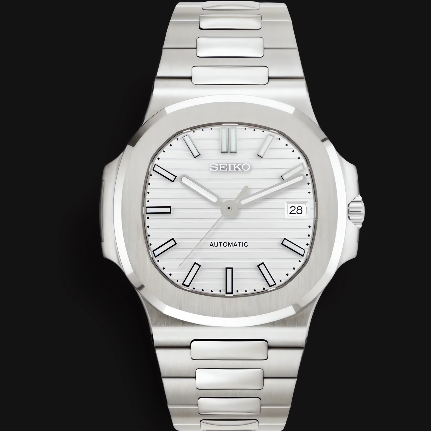 Seiko Mod Nautilus "Blanco"