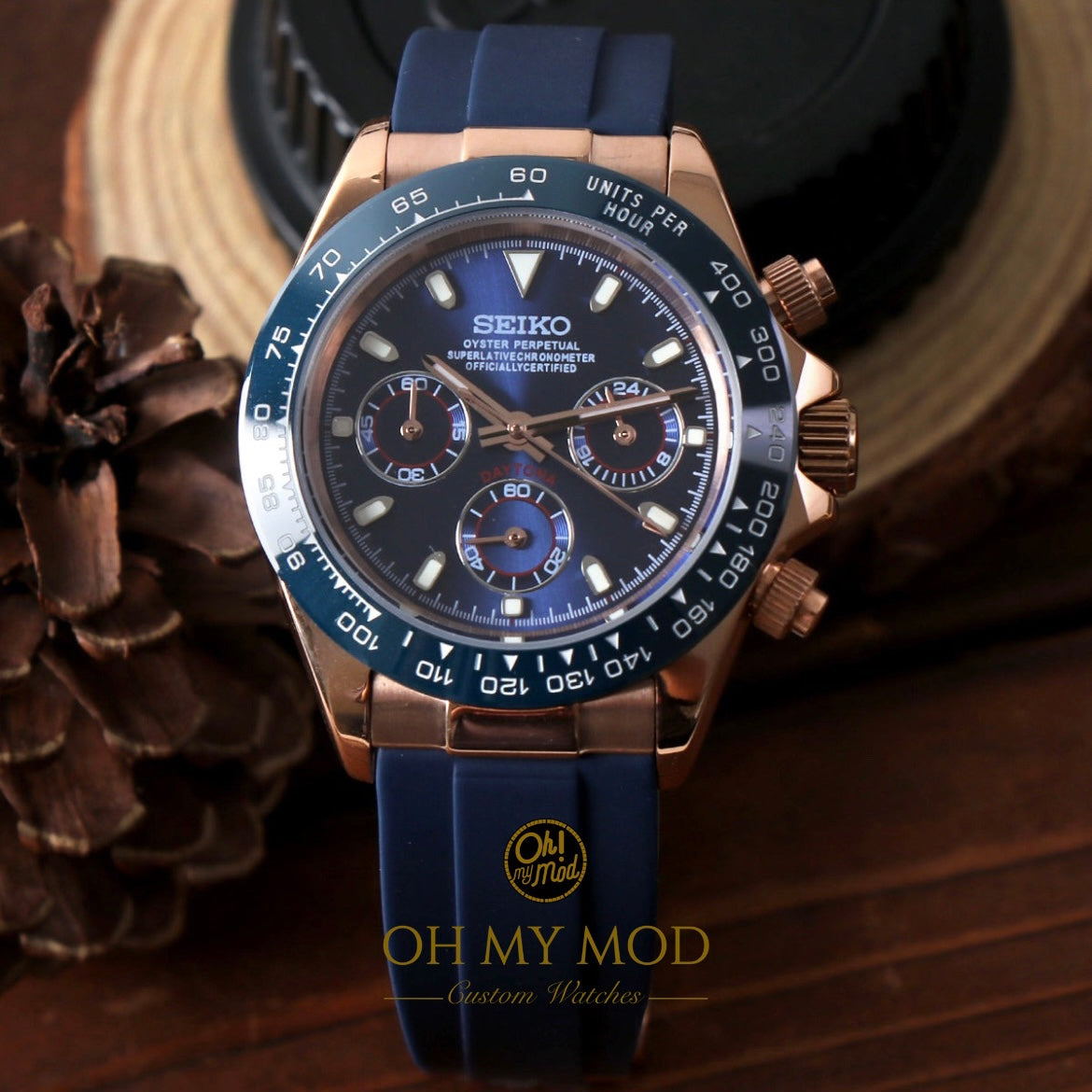 Seiko Mod Daytona „Triple Blue“