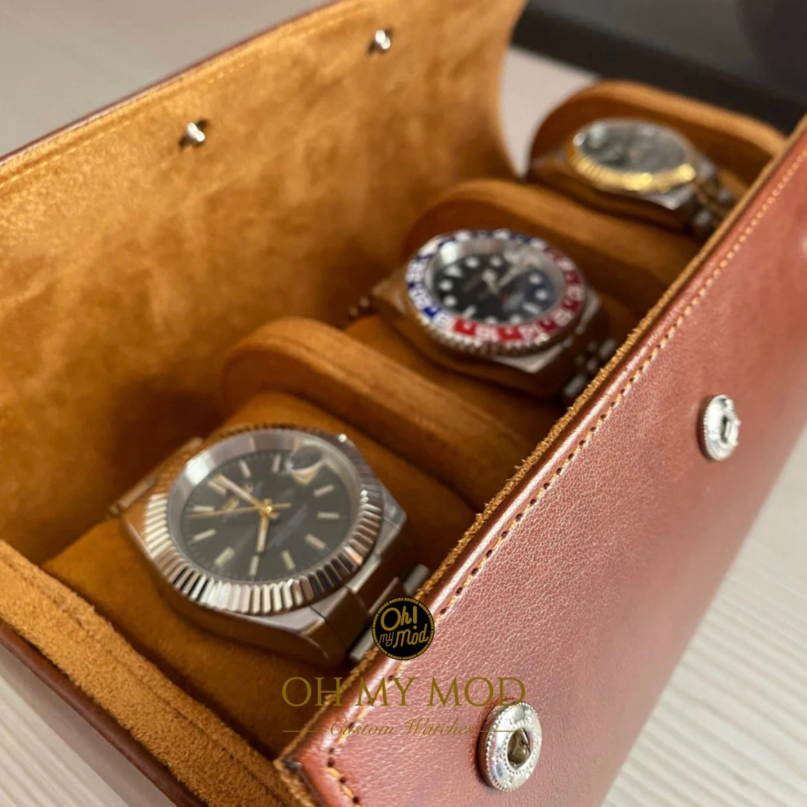 3 Piece Watch Travel Case Set