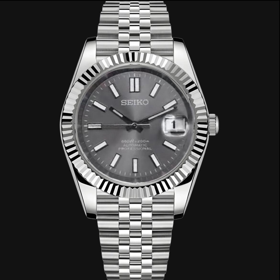 Seiko Mod Datejust "Grey"