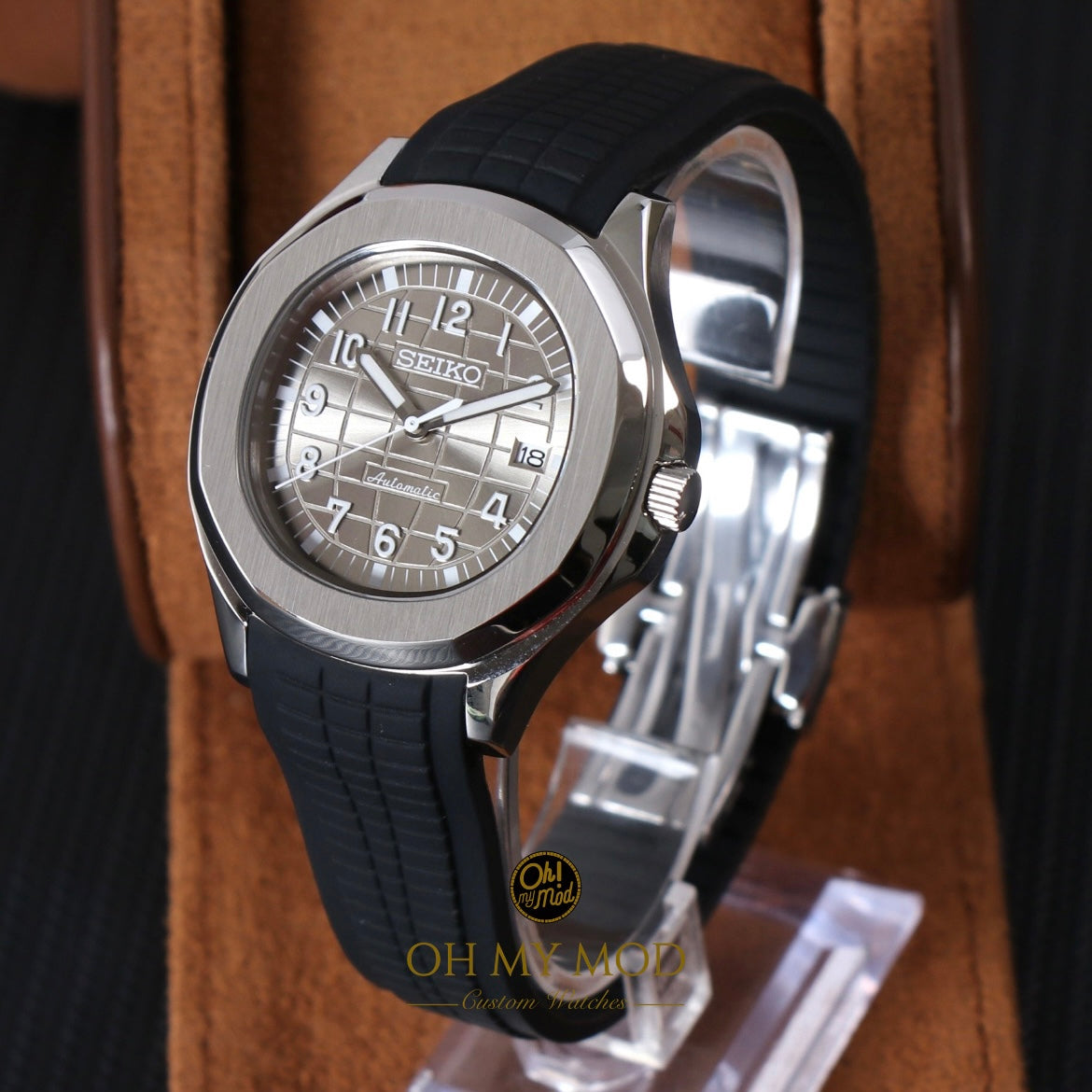 Seiko Mod Aquanaut "Negro y Plata"