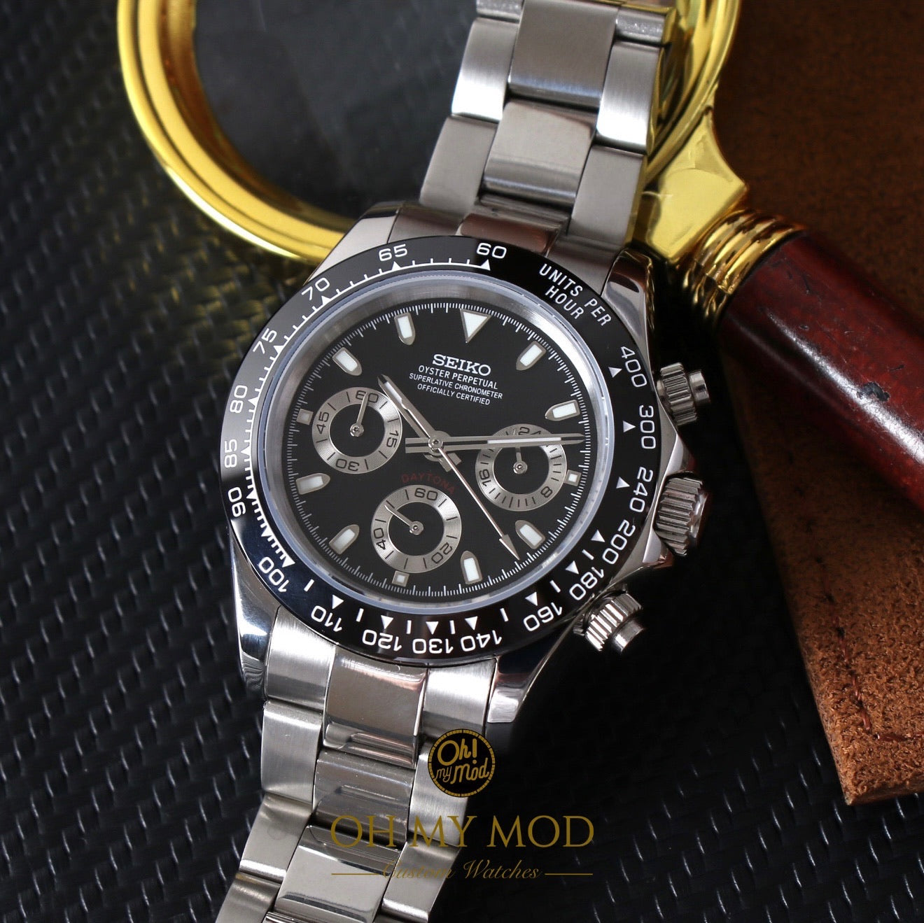 Seiko Mod Daytona „Schwarz“