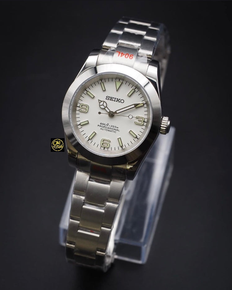 Seiko Mod Oyster Perpetual „Weiß“