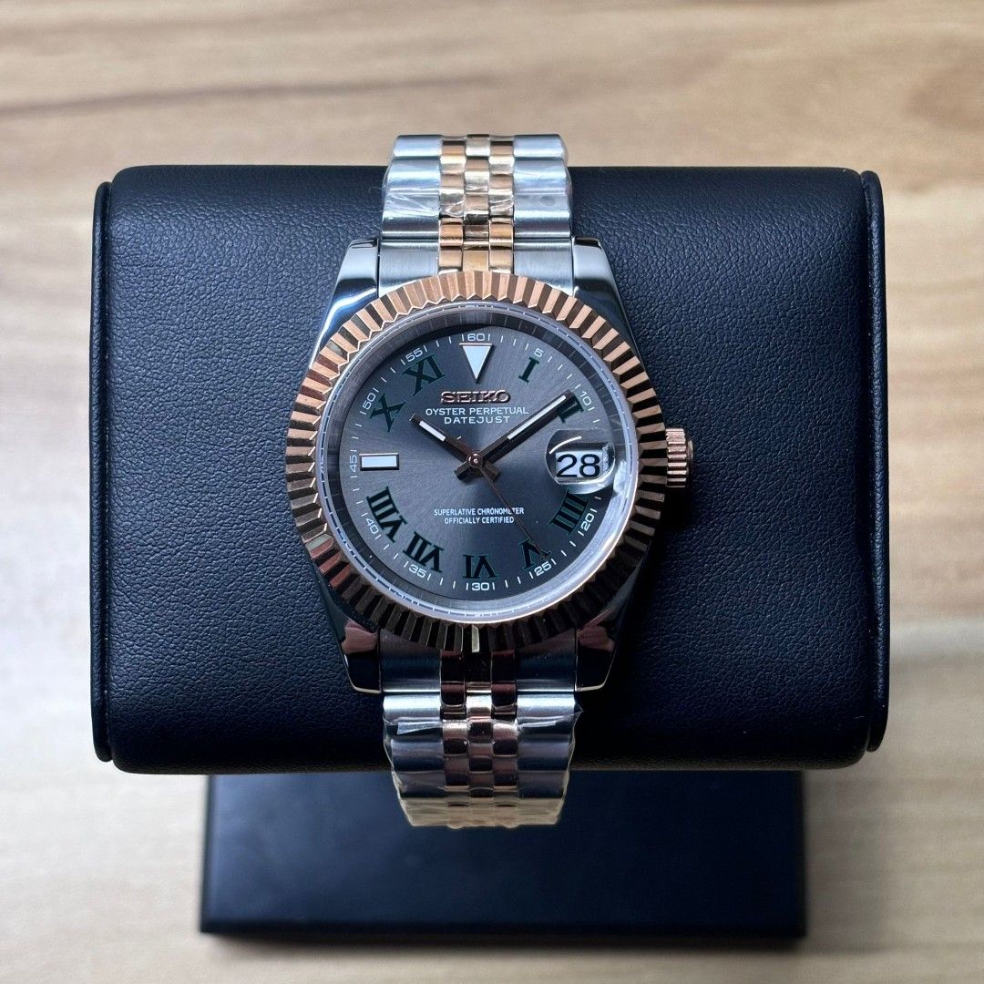 Seiko Mod Datejust "Wimbledon" zweifarbig