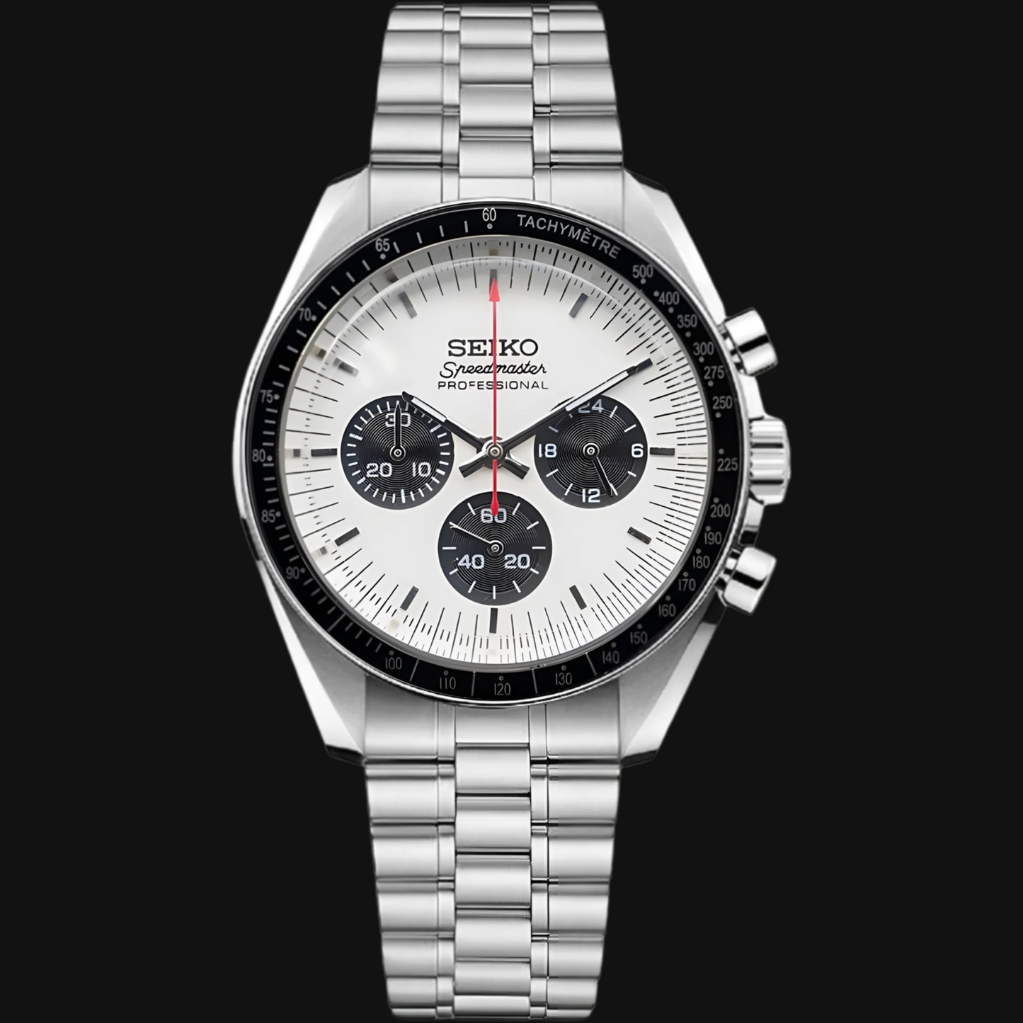 Seiko Mod Speedmaster „Weiß & Orange“