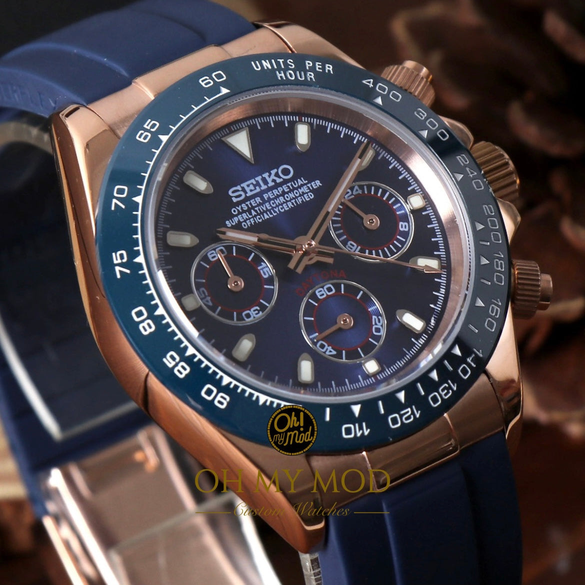 Seiko Mod Daytona „Triple Blue“