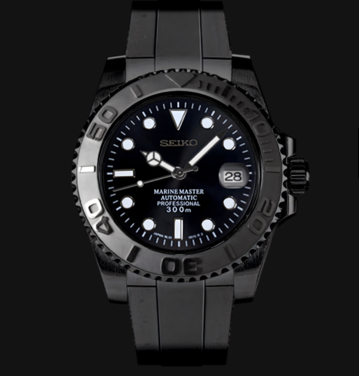 Seiko Mod Submariner „Triple Black“