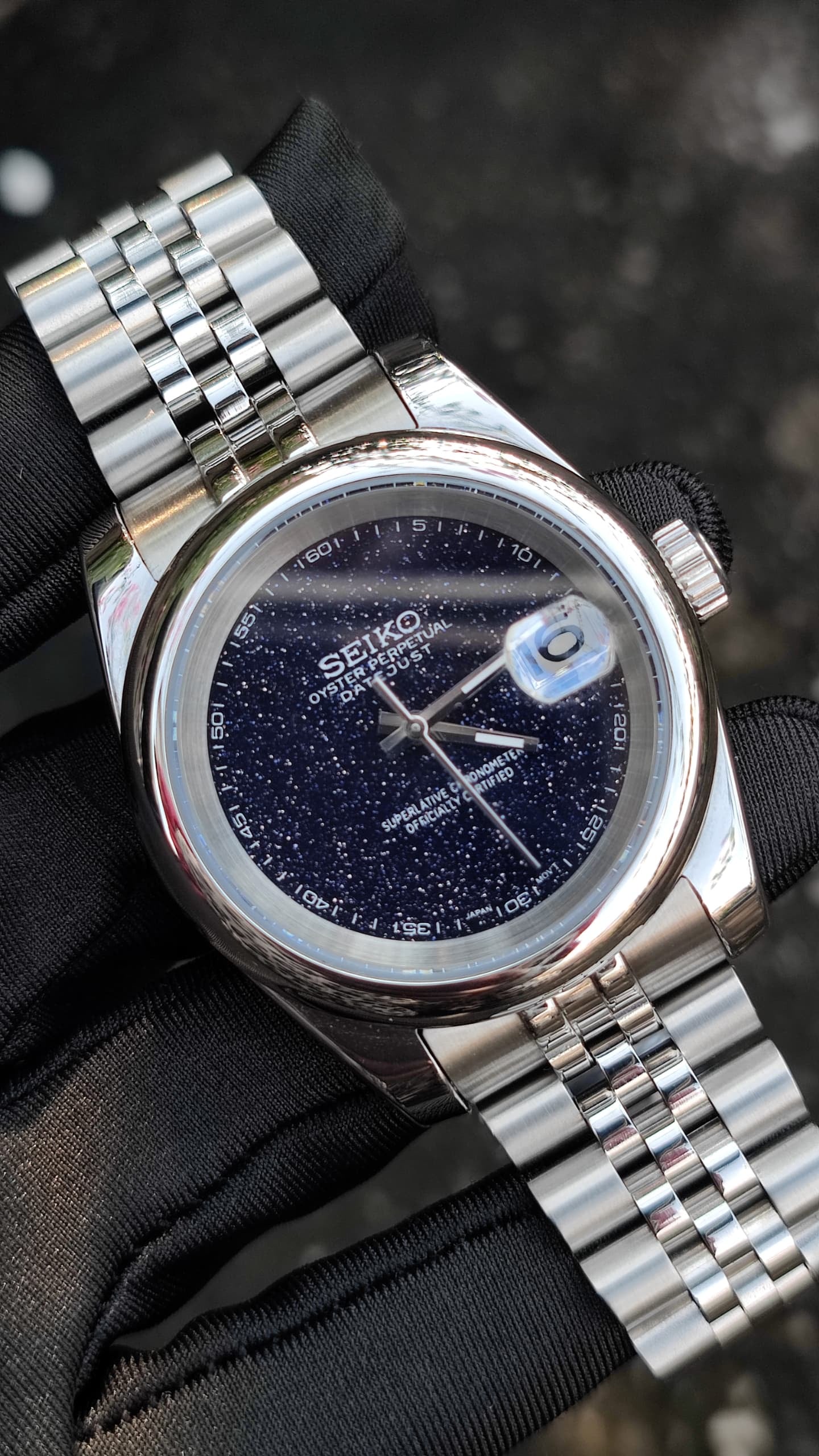 Seiko Mod Datejust "Shooting Stars"