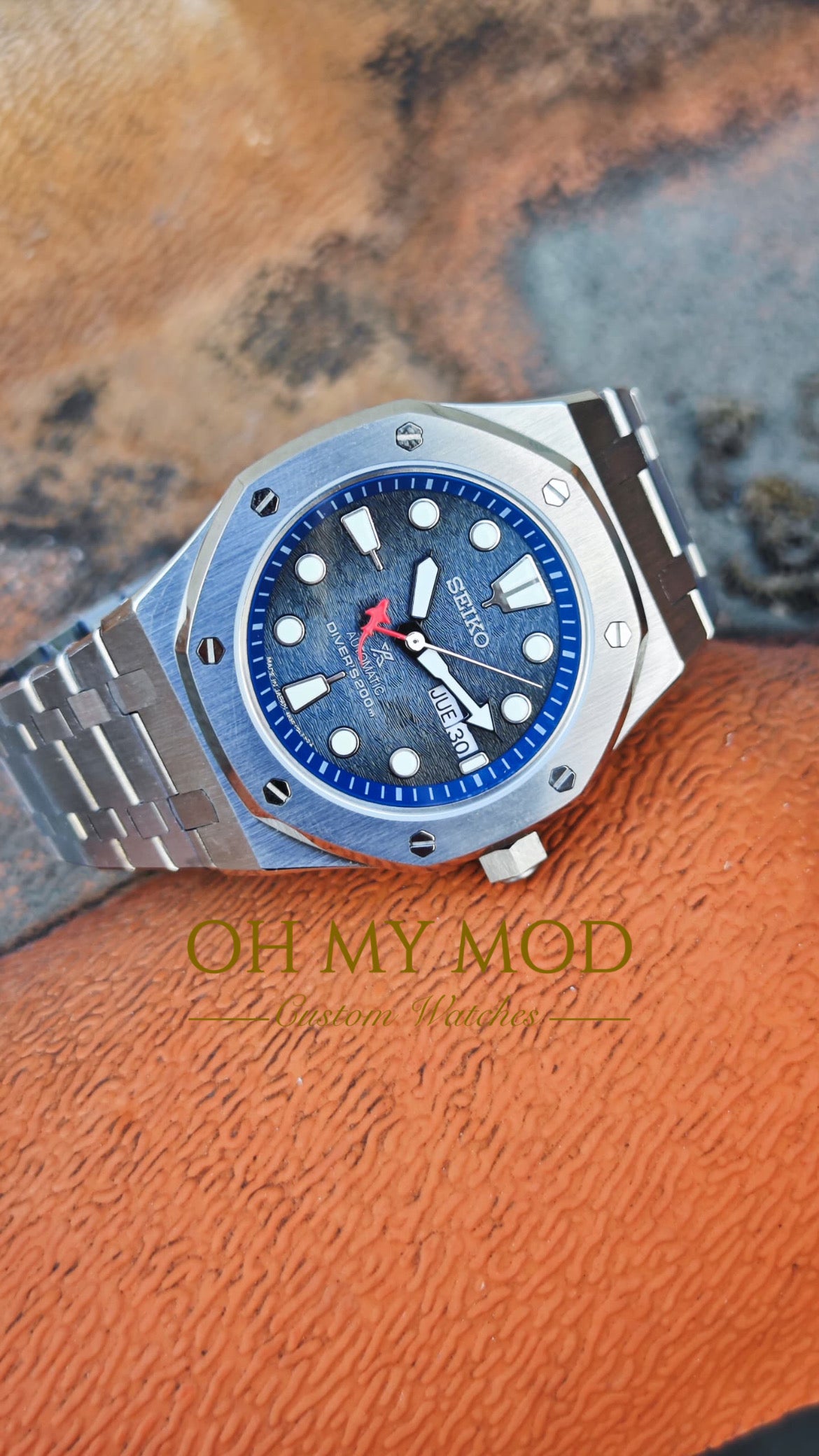 Exclusive collection of custom Seiko MOD watches from Oh My Mod Watches