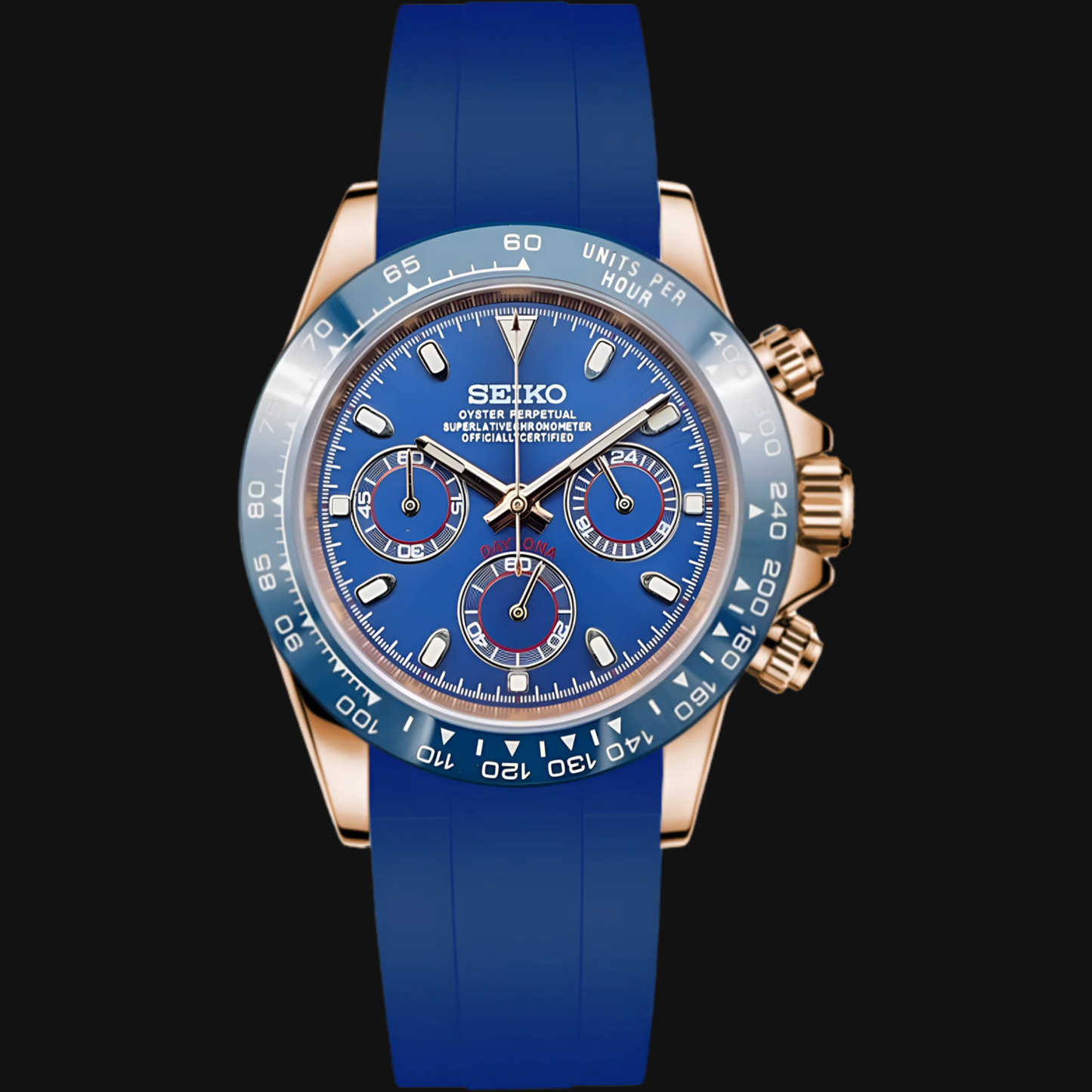 Seiko Mod Daytona „Triple Blue“