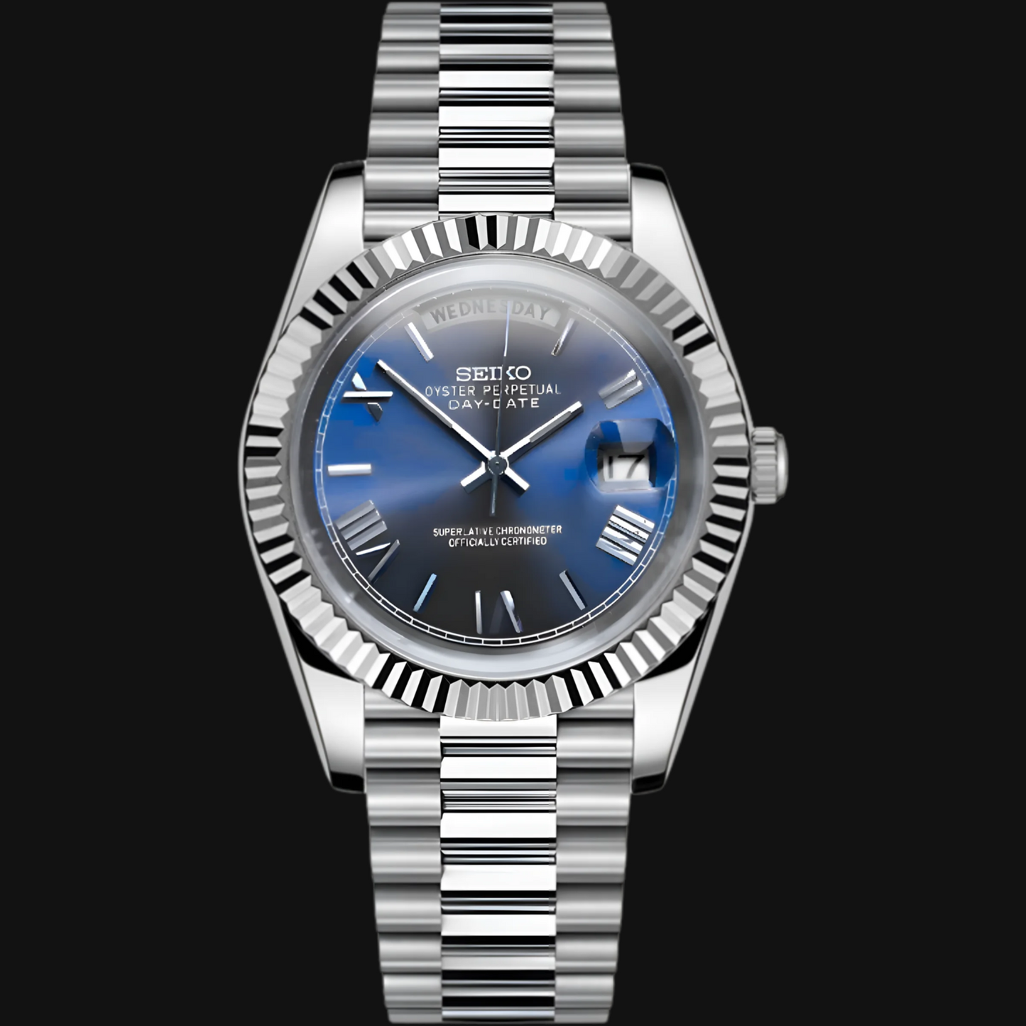 Seiko Mod Daydate „Royal Blue“