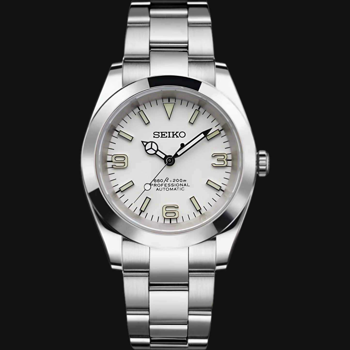 Seiko Mod Oyster Perpetual „Weiß“