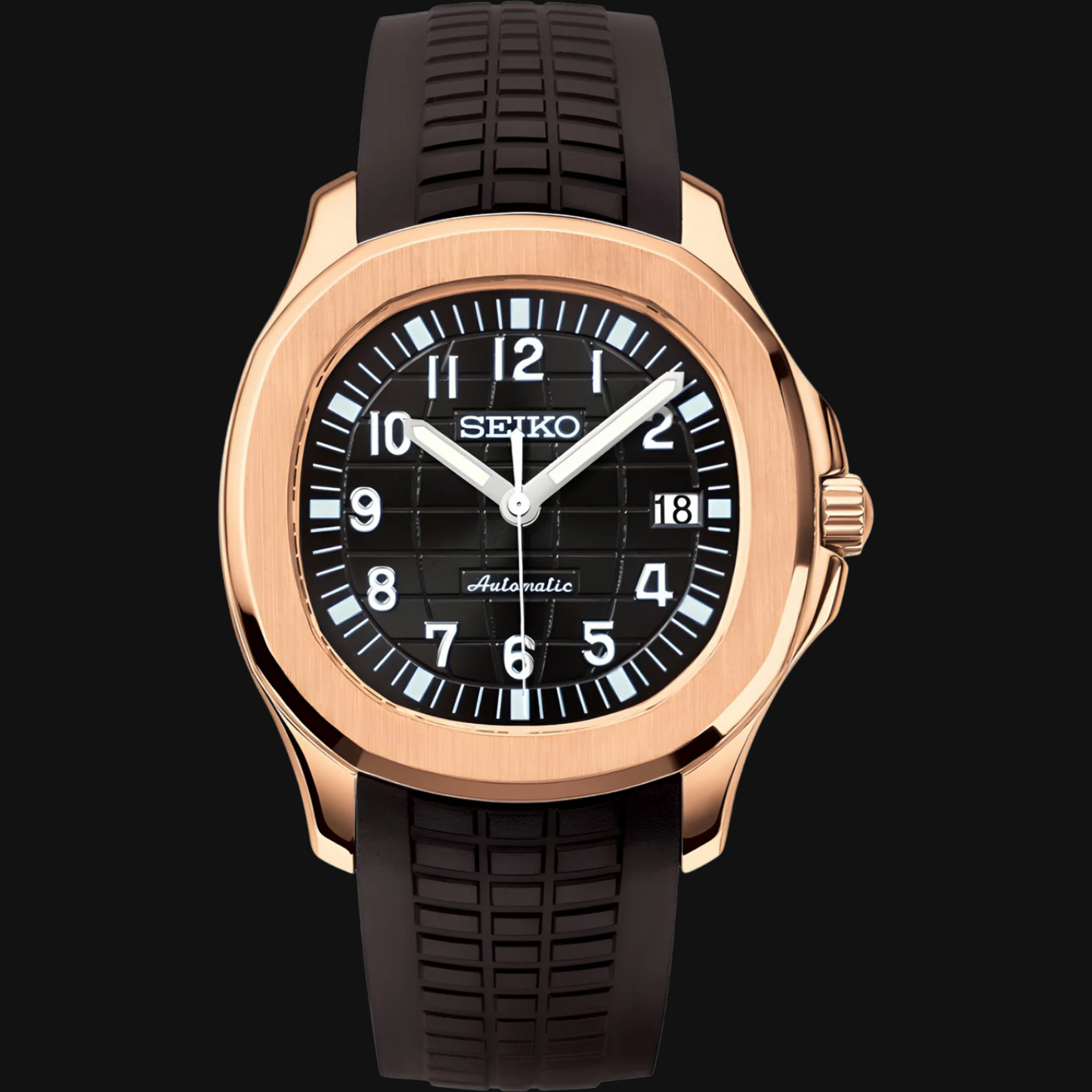 Seiko Mod Aquanaut "Oro rosa y negro"
