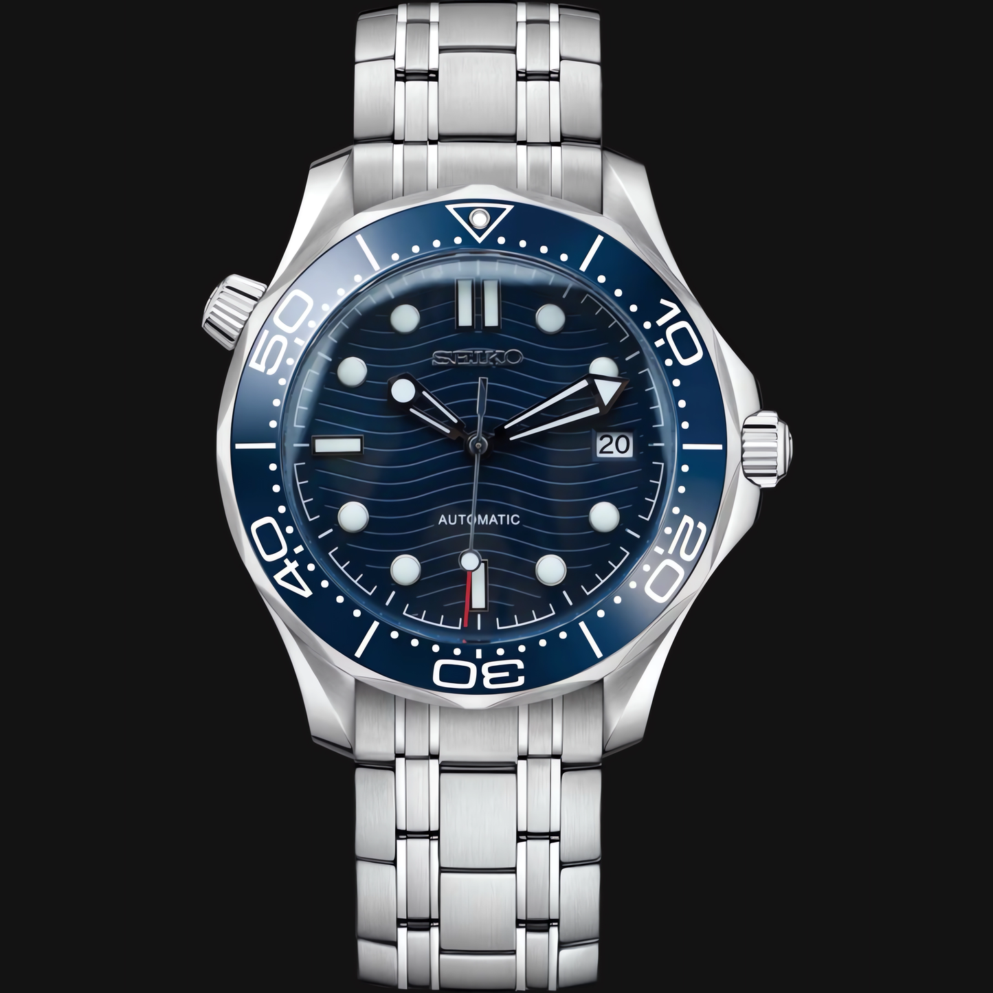 Seiko Mod Seamaster "Azul"