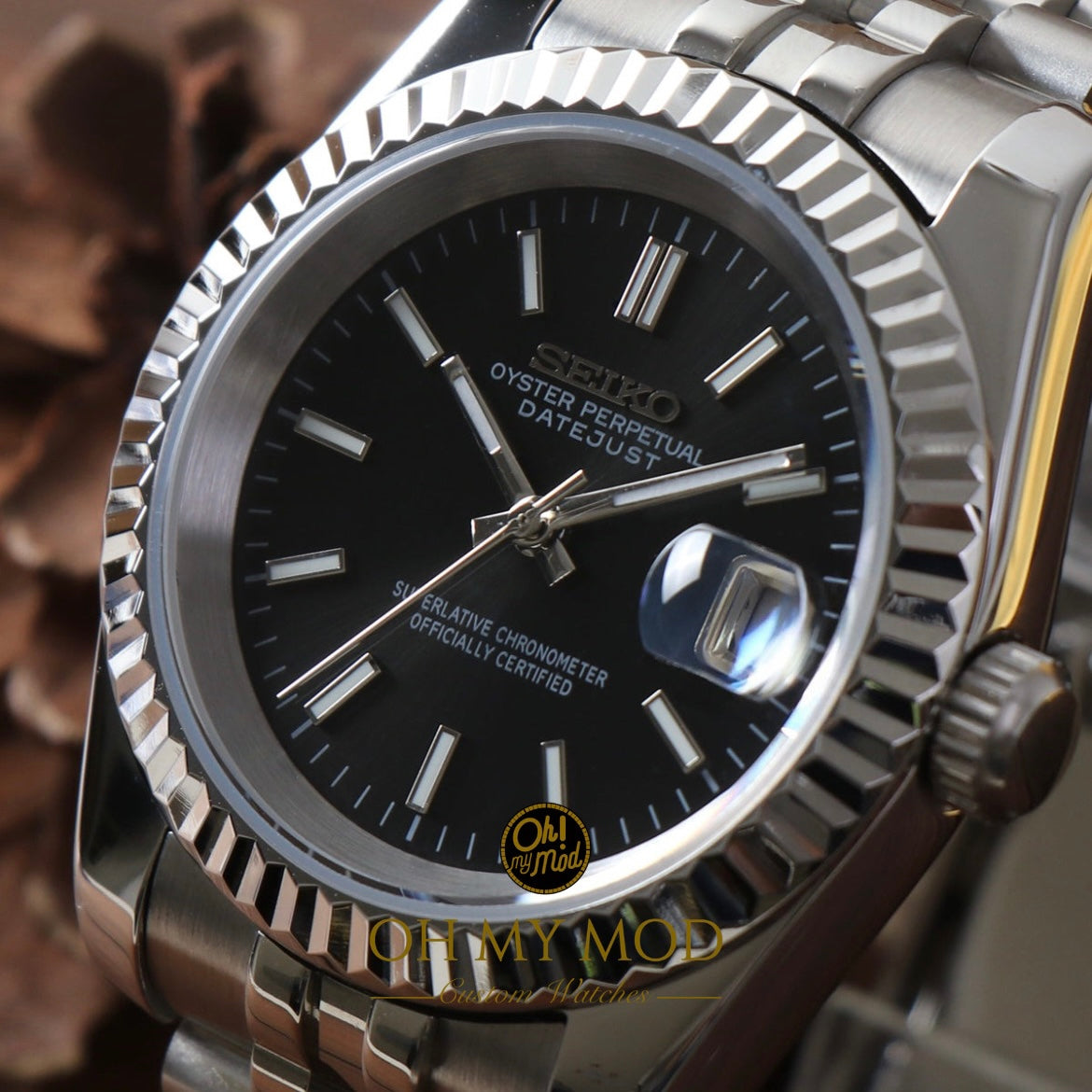 Seiko Mod Datejust "Black"