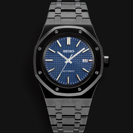 Seiko Mod Royal Oak "Navy & Black"