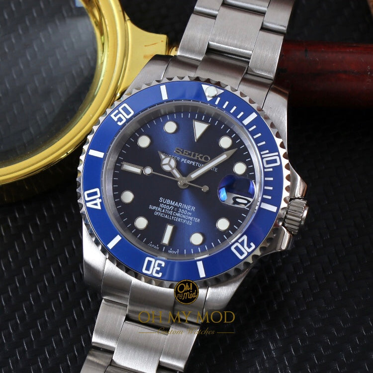 Seiko Mod Submariner "Blue"