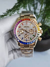 Seiko Mod Daytona „Rose Gold Rainbow Bussdown-Zifferblatt“