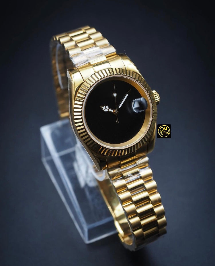 Seiko Mod Datejust Gold "Blackout"