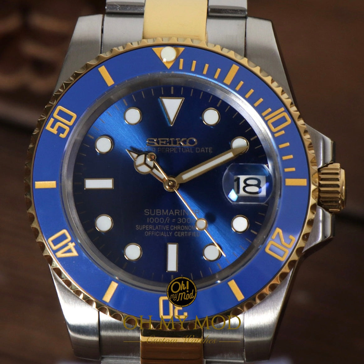 Seiko Mod Submariner "Bluesy"