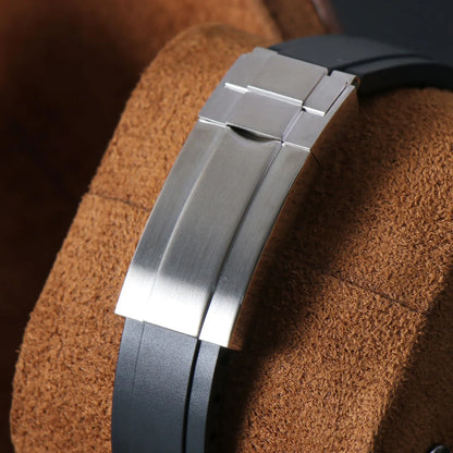 Seitona | Black Rubber strap