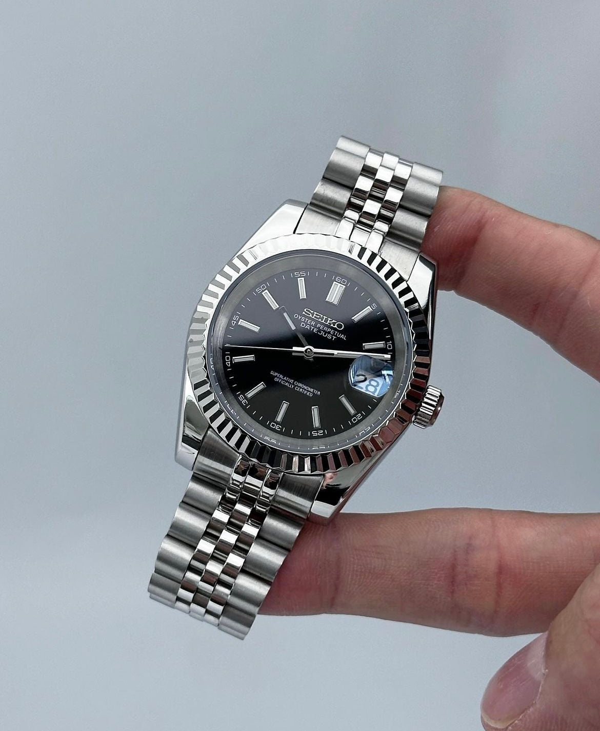 Seiko Mod Datejust "Black"