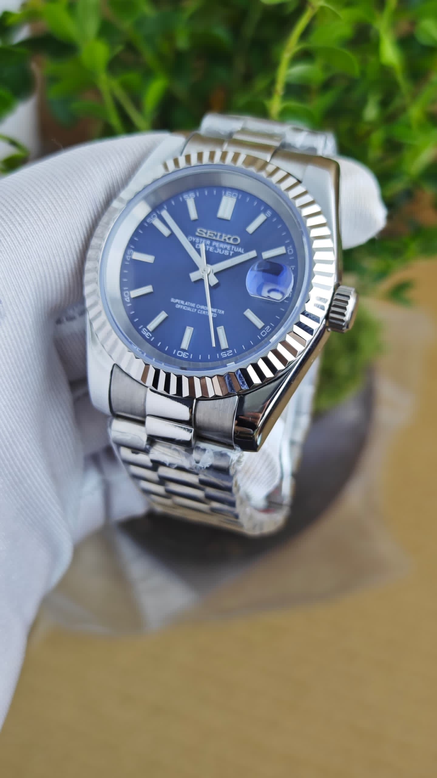 Seiko Mod Datejust "Navy"