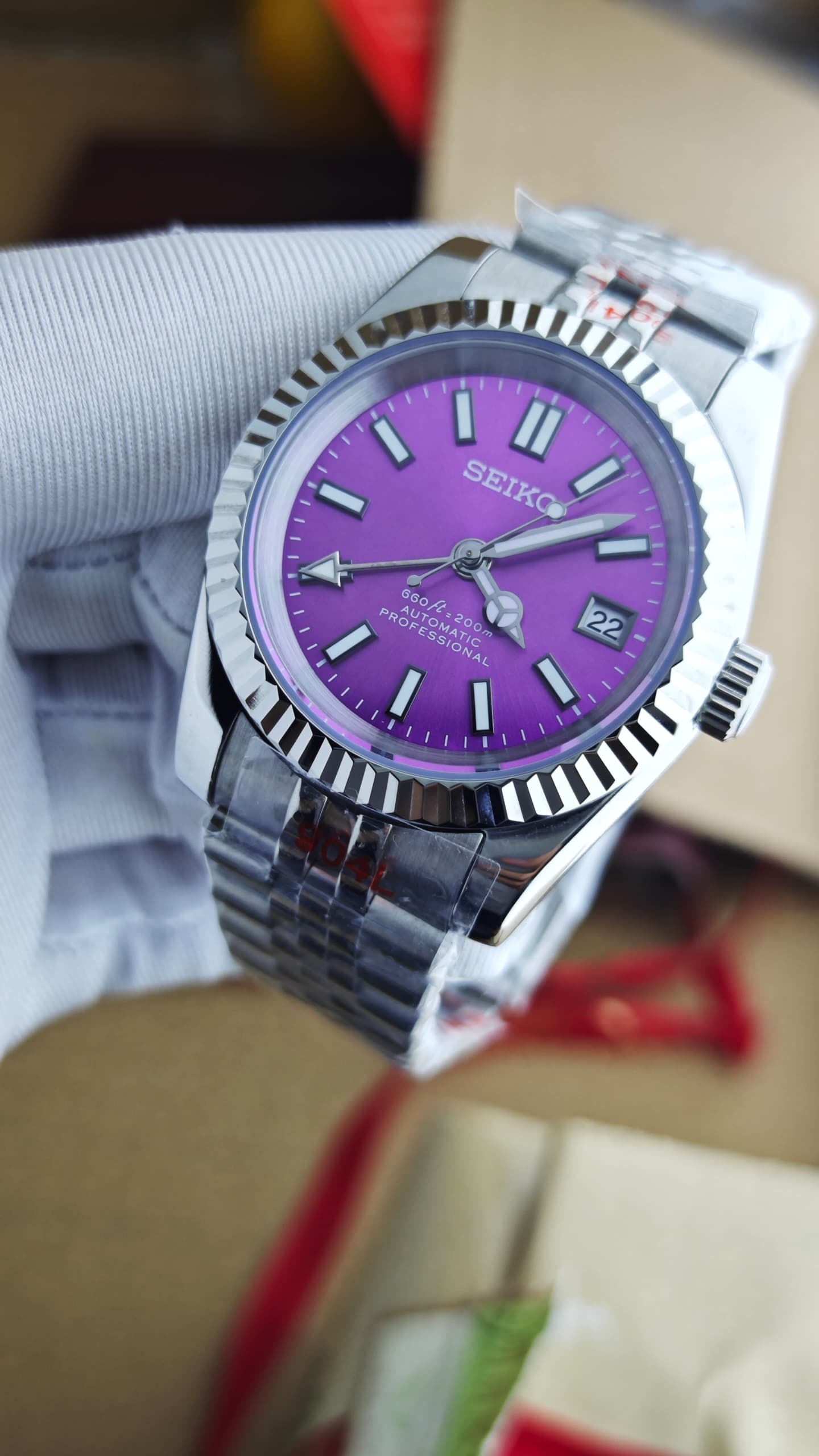 Seiko Mod Datejust “Purple GMT”