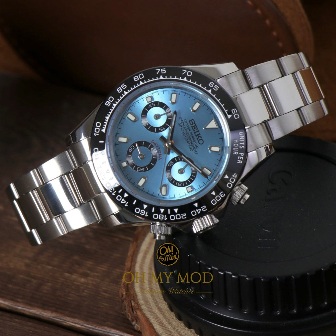 Seiko Mod Daytona "Sky Blue"