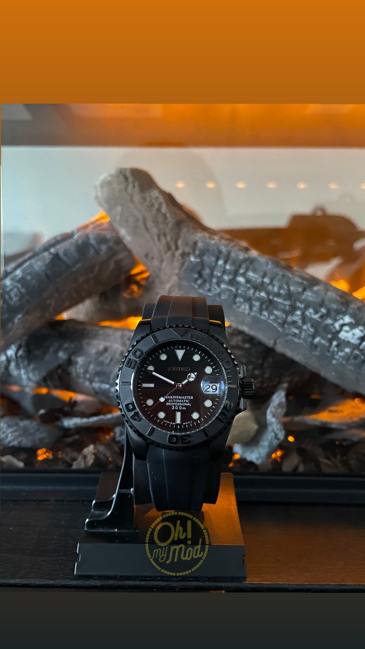 Seiko Mod Submariner “Triple Black”