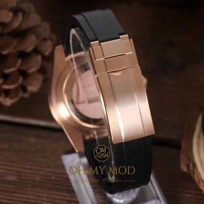 Seikomariner | Oro rosa y negro