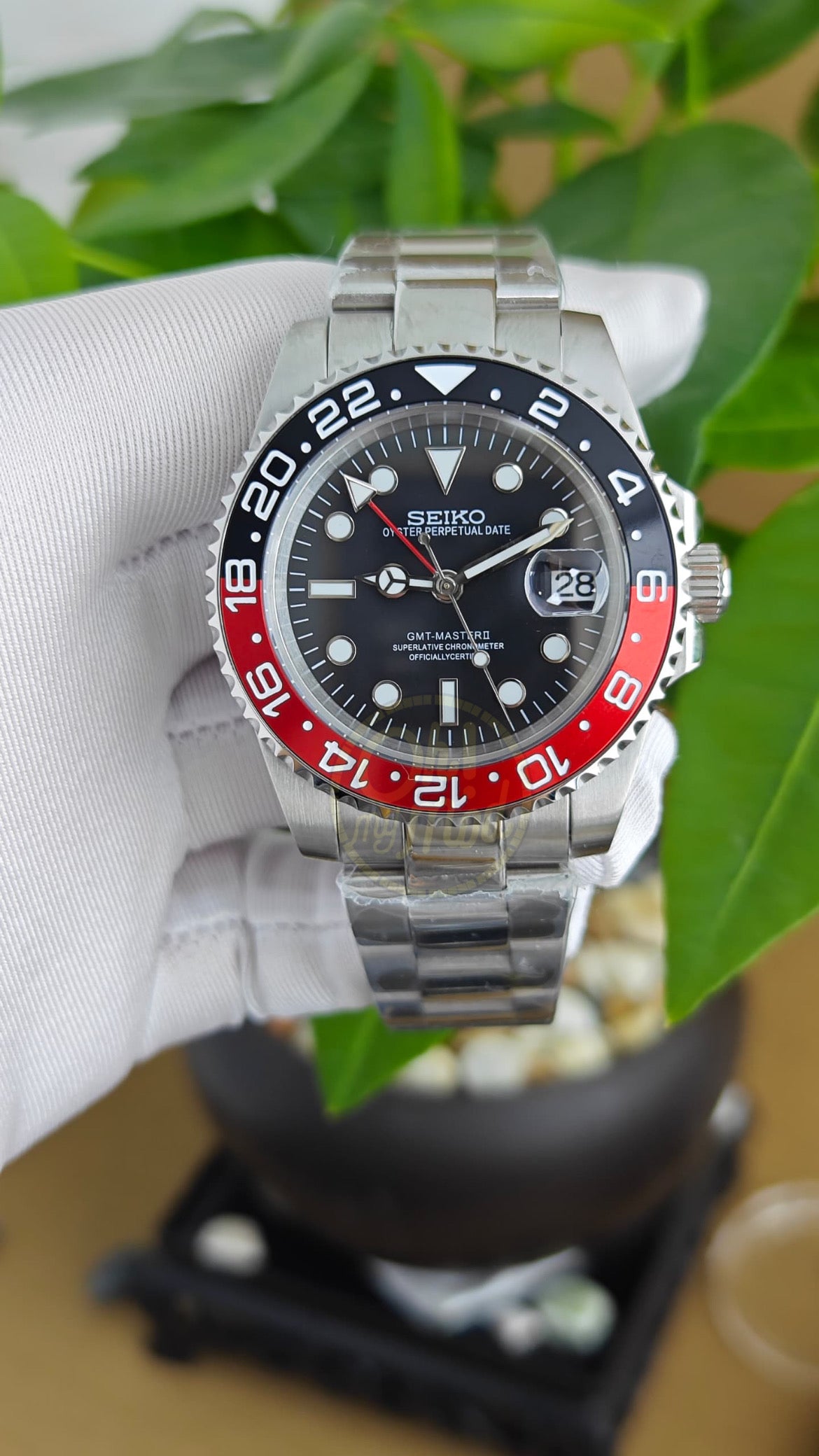 Seiko Mod GMT Master II "Coke"