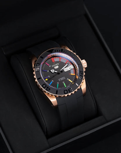 SKX007 | Rainbow Rose Gold