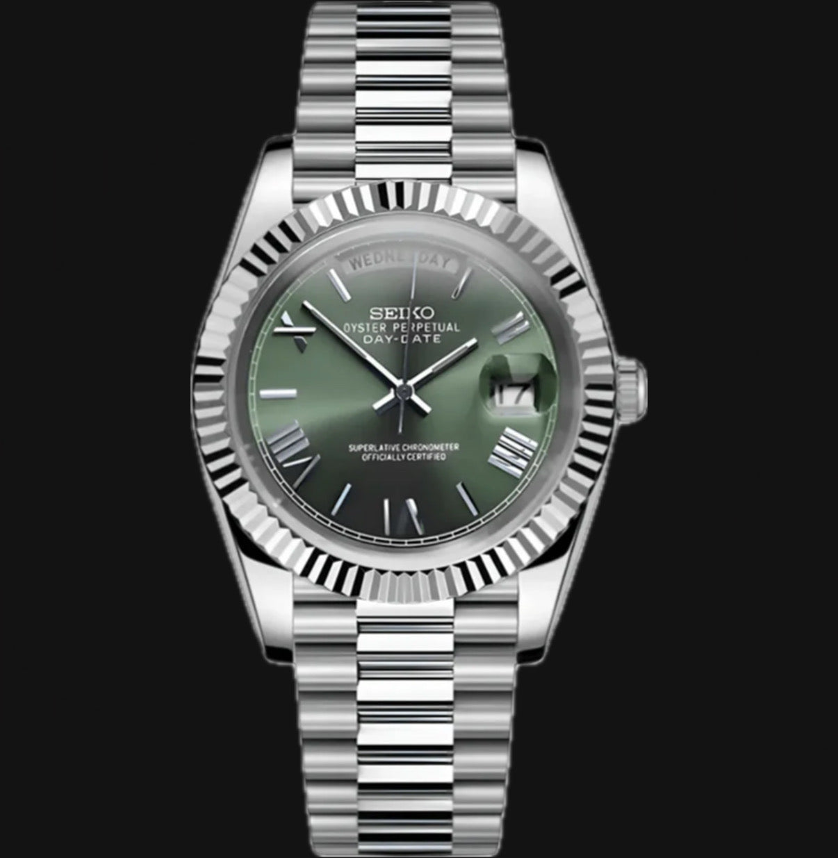 Seiko Mod Daydate „Grüne Olive“