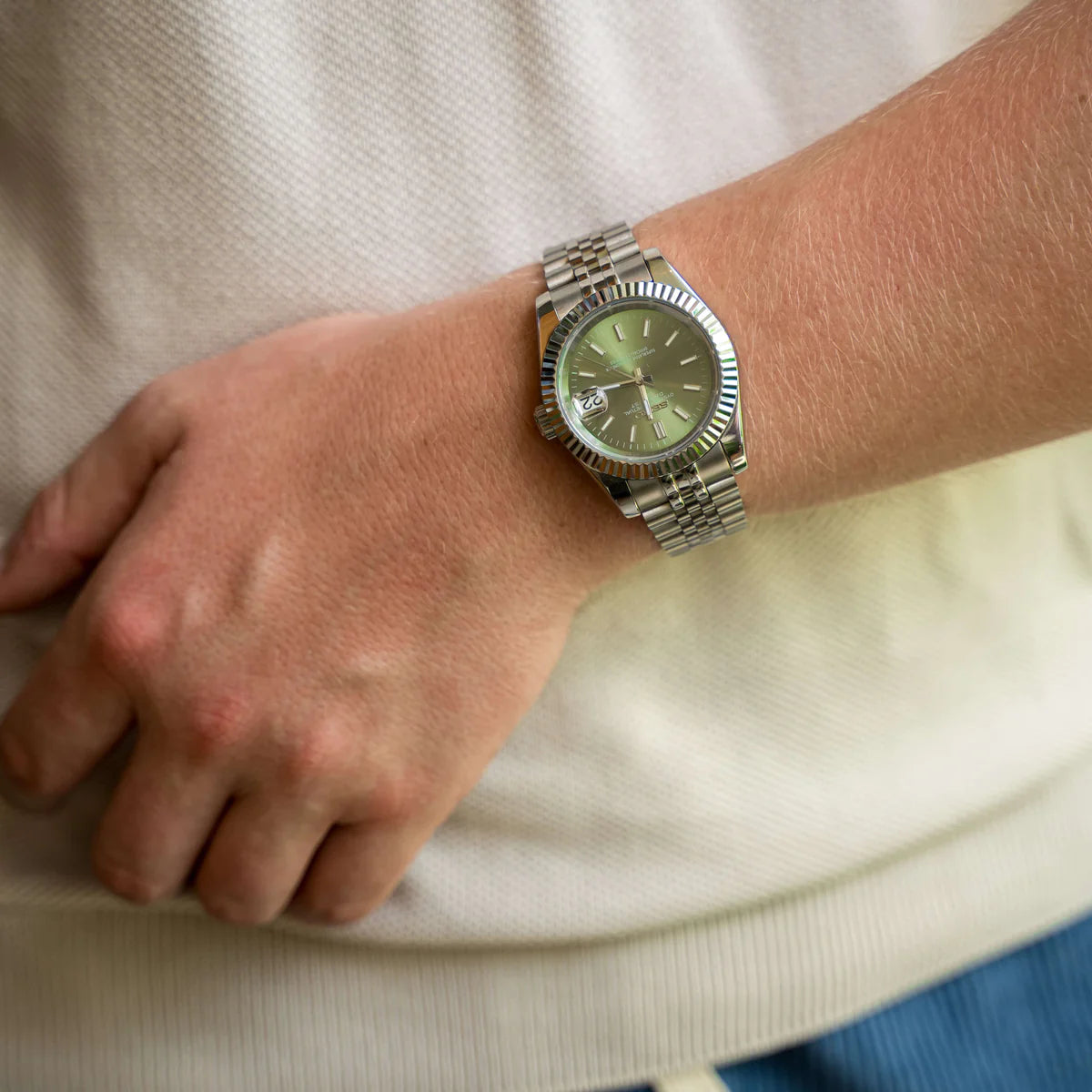 Seiko Mod Datejust „Olivgrün“