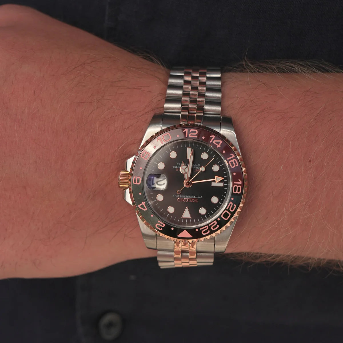 Seiko Mod GMT Master II „Root Beer“