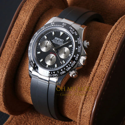 Seitona | Black Rubber strap