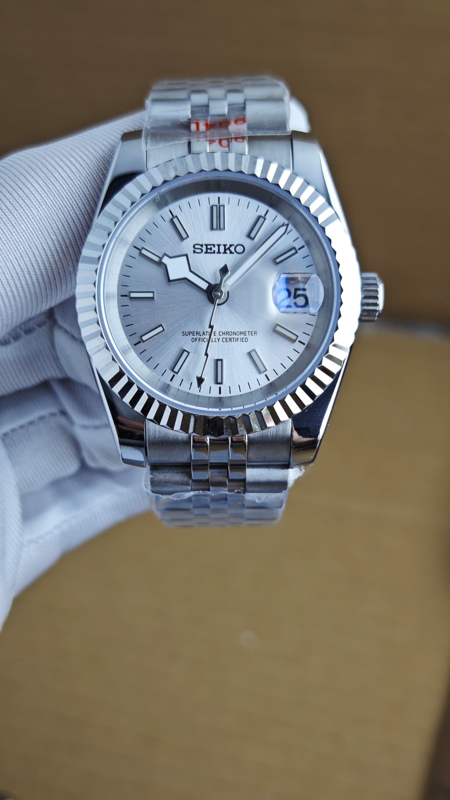 Seiko Mod Datejust "Silver Thunder"