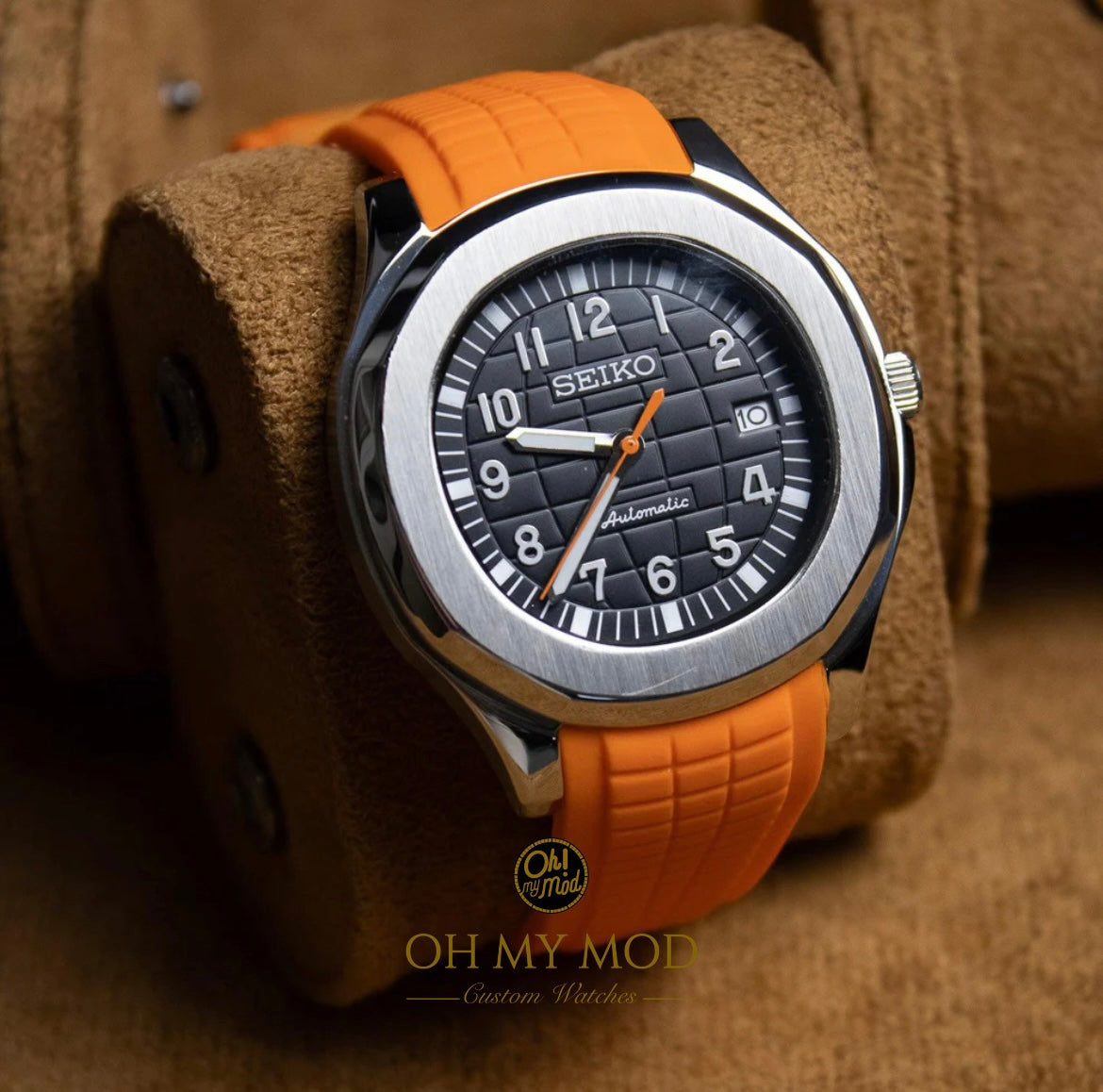 Seiko Mod Aquanaut "Orange & Black"