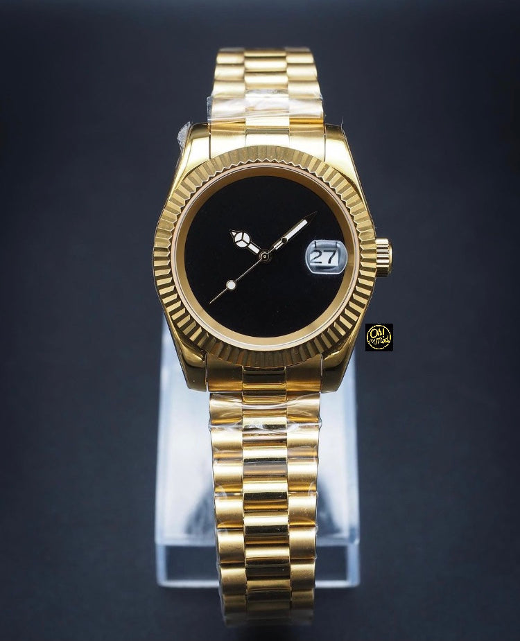 Seiko Mod Datejust Gold "Blackout"