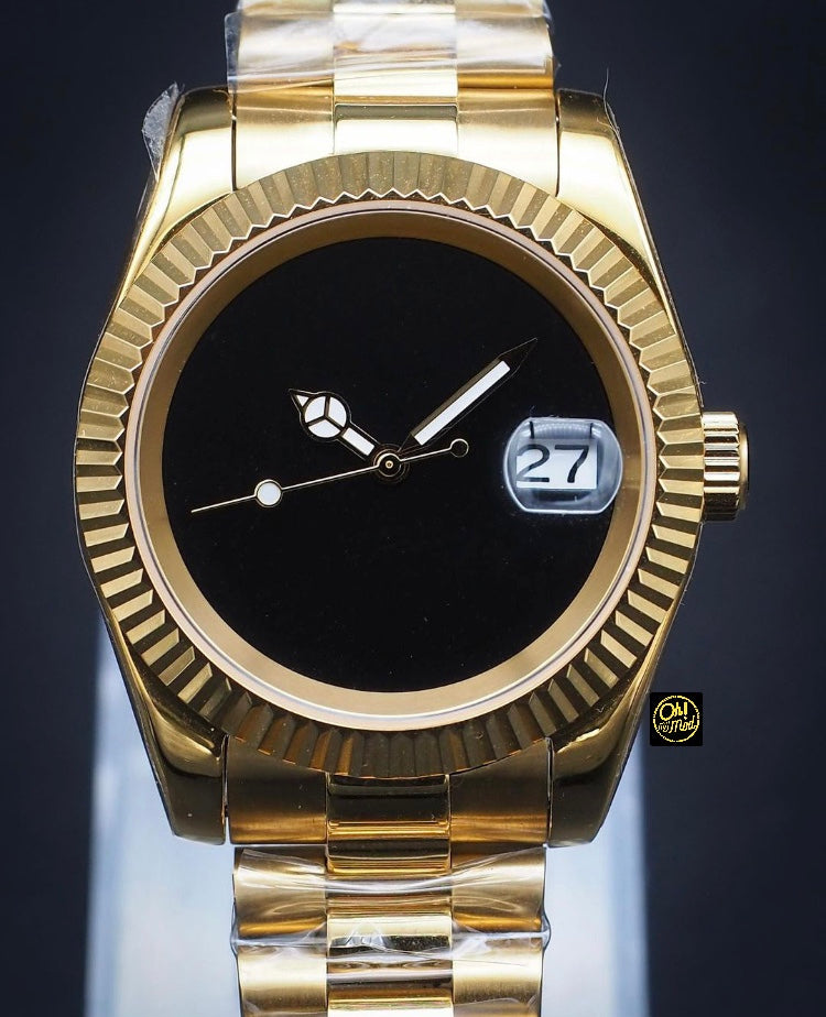 Seiko Mod Datejust Gold "Blackout"