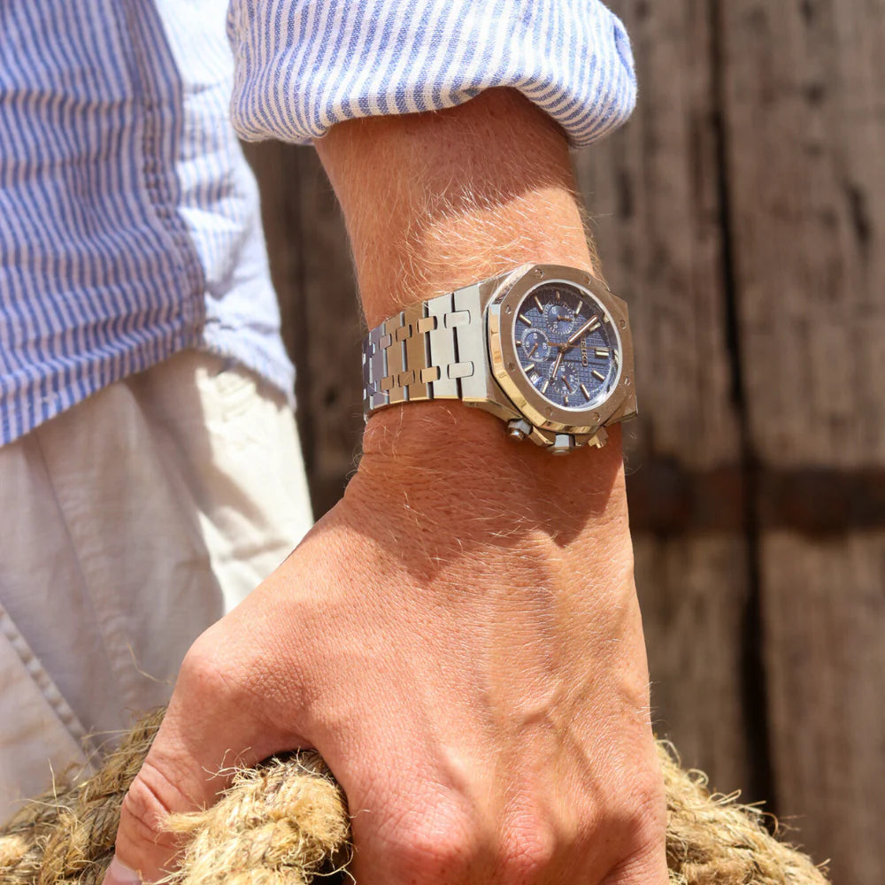 Seiko Mod Royal Oak „Navy Chronograph“