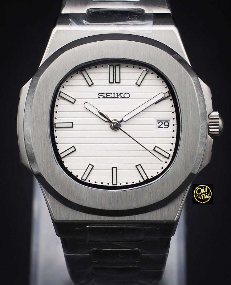 Seiko Mod Nautilus "White"