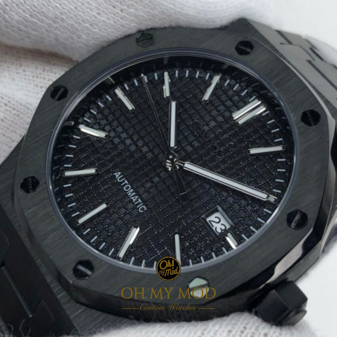 Seiko Mod Royal Oak "Triple Black"