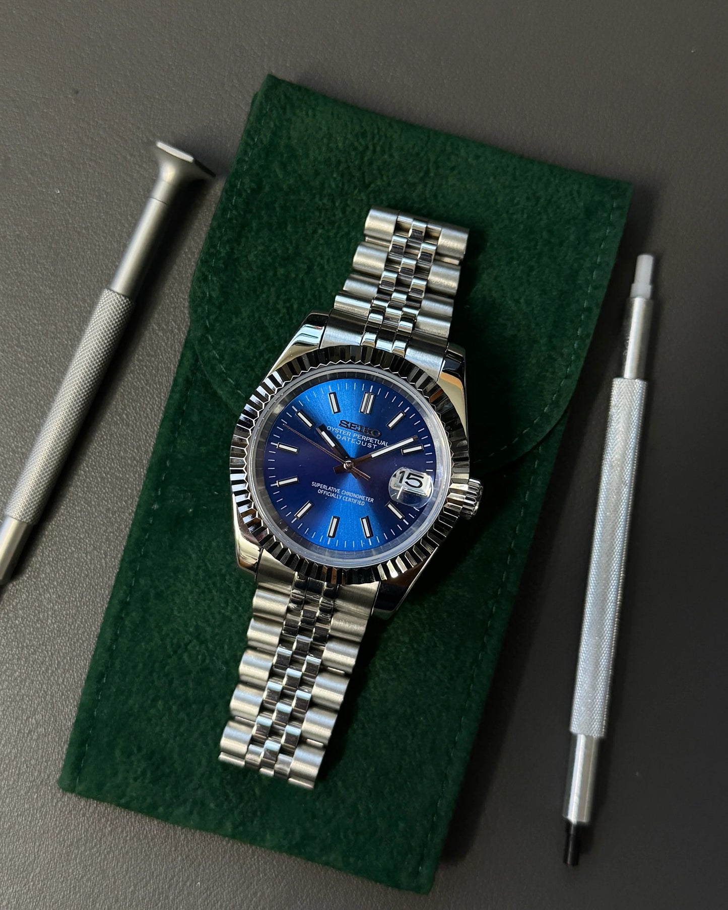 Seiko Mod Datejust "Blue"