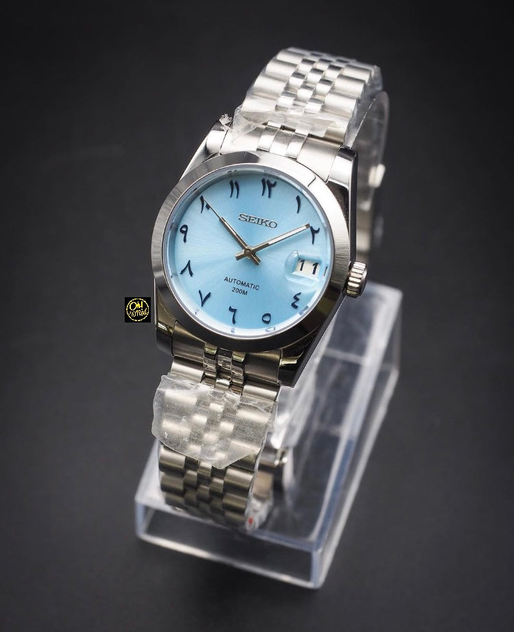 Seiko Mod Datejust "Ice Blue Arabic"