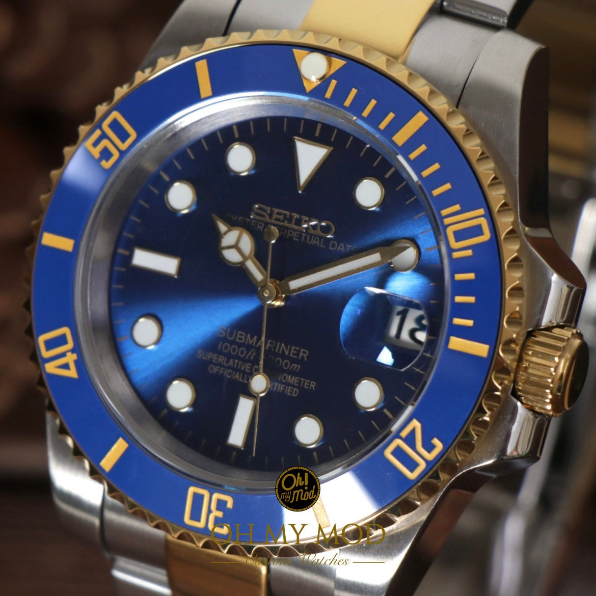 Seiko Mod Submariner "Bluesy"