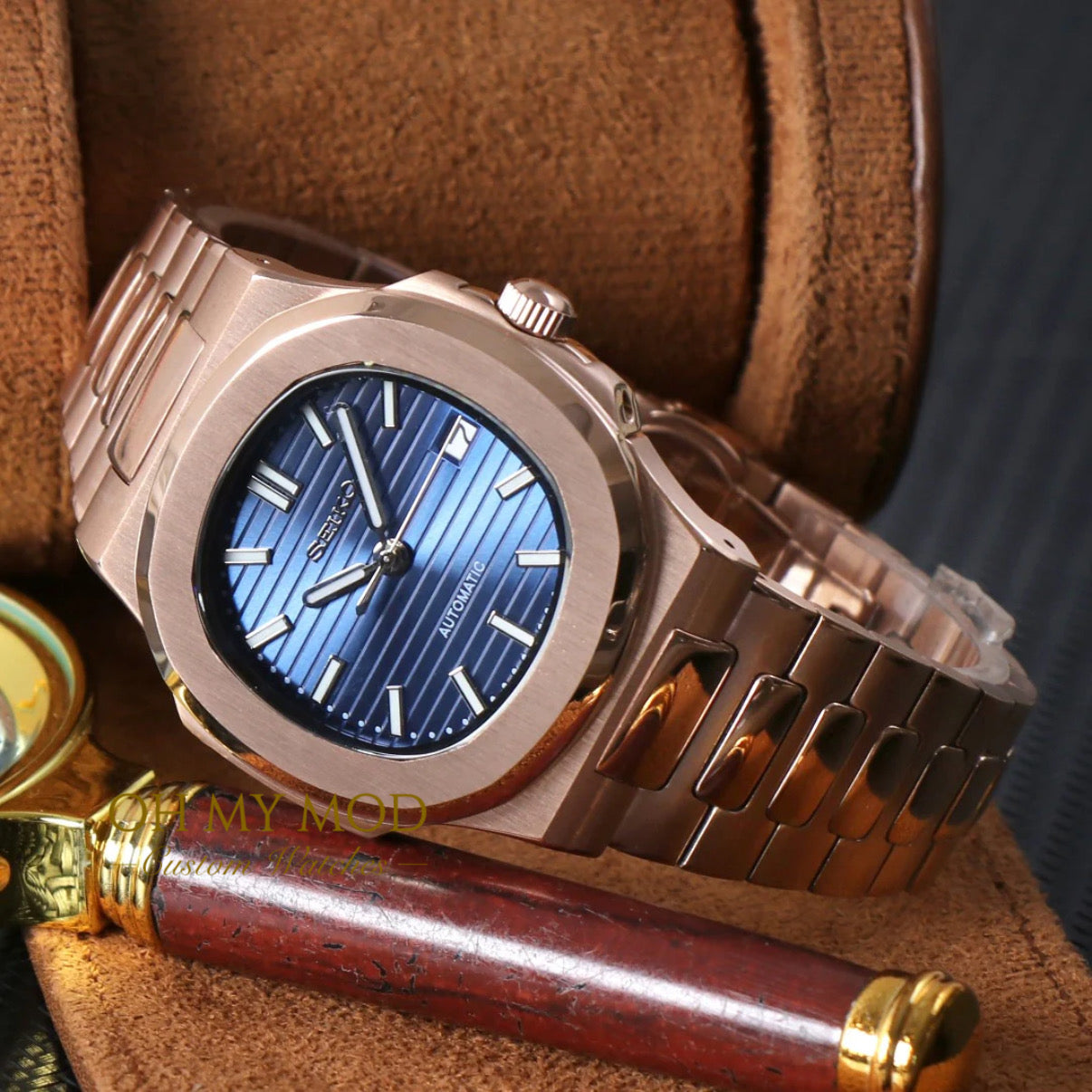 Nautiko | Rose Gold & Blue