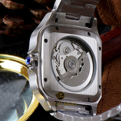 Seiko Mod Santos „Silber &amp; Gold“